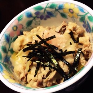 味がしみ込んで美味しい豚丼